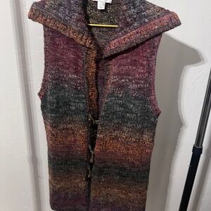 Christopher & Banks Multicolor Knit Sweater Vest